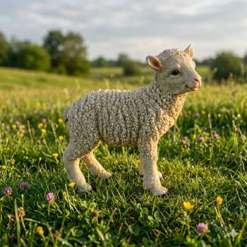 Dekoratives Lamm – Niedliche Tierfigur für Garten & Zuhause
